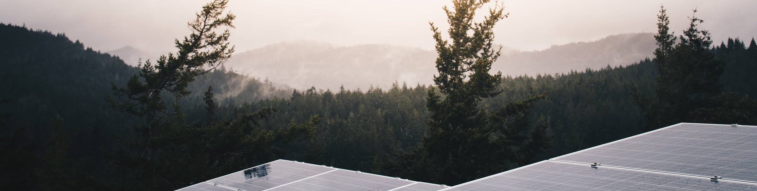 Solar home with bright sky used for CTA background